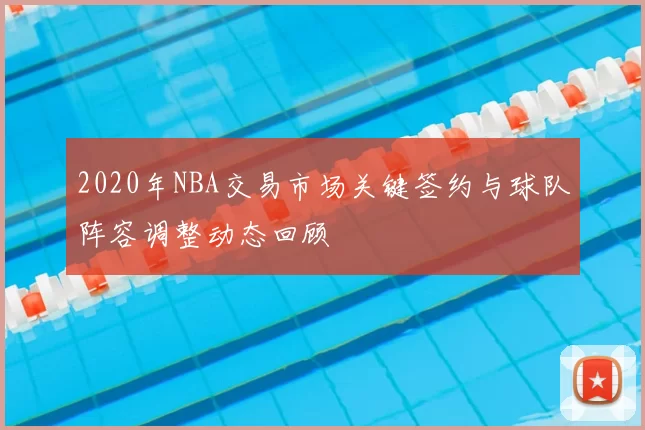 2020年NBA交易市场关键签约与球队阵容调整动态回顾
