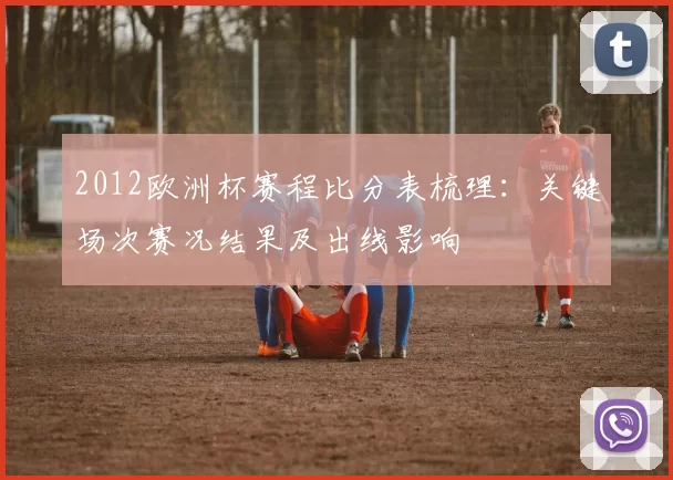 2012欧洲杯赛程比分表梳理：关键场次赛况结果及出线影响
